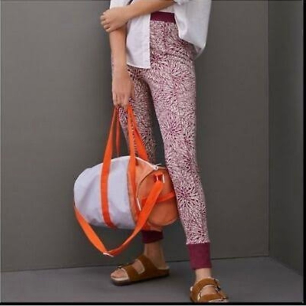 Anthropologie Saturday Sunday Samia High Waist Jogger Leggings Purple Small